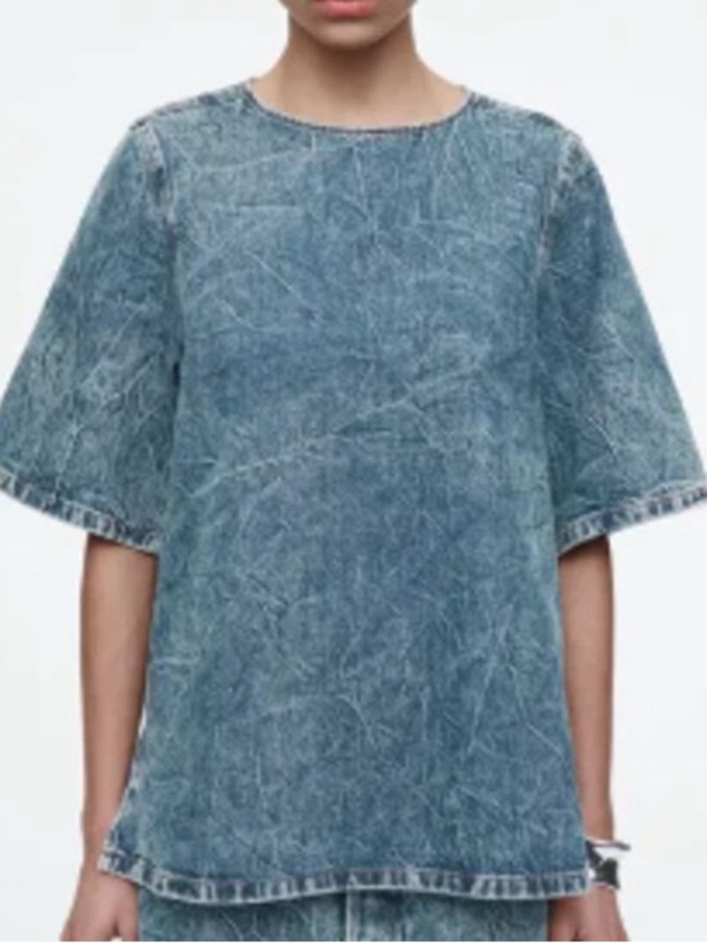 COS Washed Denim Tee